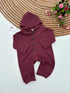 Double Deck Thermal Burgundy Sleepsuit