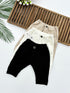 Ribbed Pants Pack of 3 (White,Sand,Black)