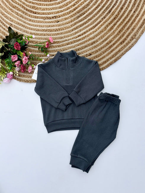 Ribbed HalfZipper Set (M-003)