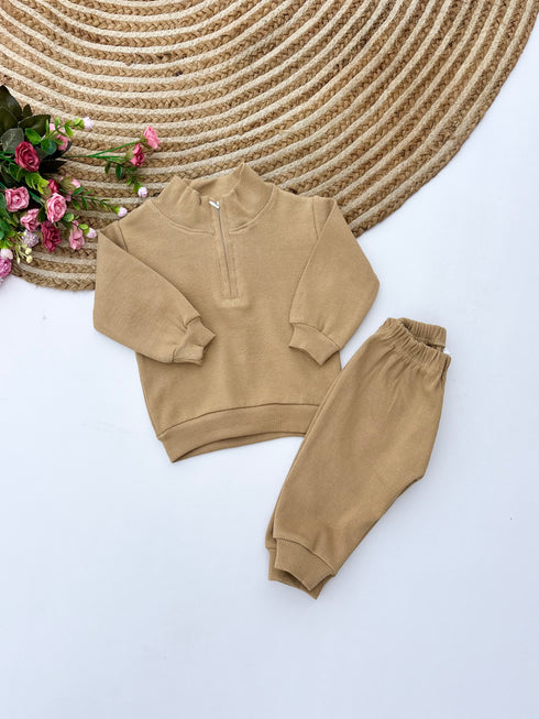 Ribbed HalfZipper Set (M-004)