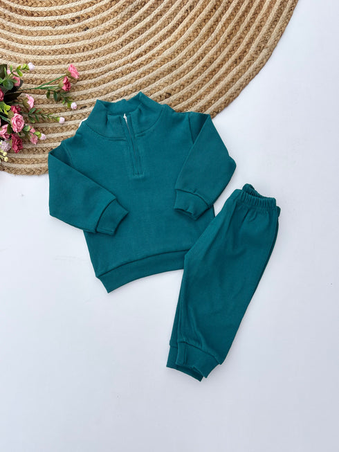 Ribbed HalfZipper Set (M-010)