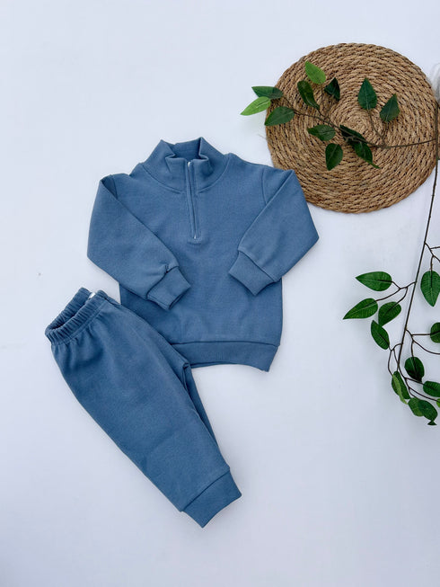 Ribbed HalfZipper Set (M-009)