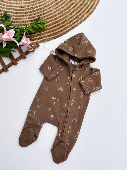Forest Explorer Footed Sleepsuit