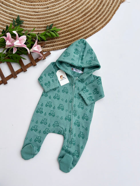 Little Tractor Footed Sleepsuit