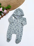 Little Woodland Bear Footed Sleepsuit