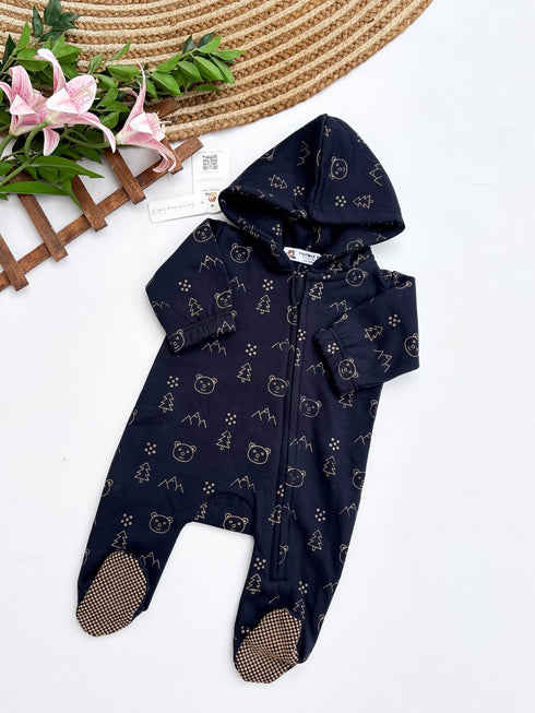 Little Bear Forest Footed Sleepsuit