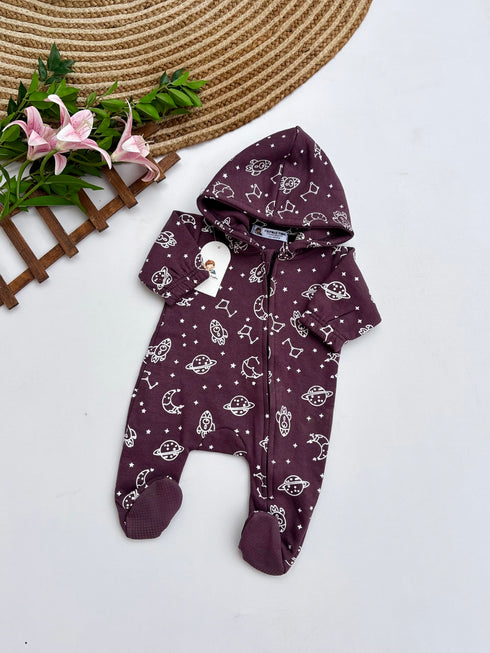 Astronaut Printed Footed Sleepsuit