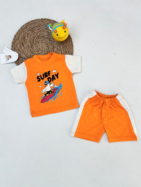 Surf Day Printed Short Set