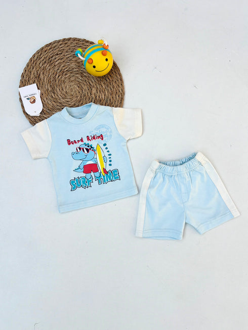 Surf Time Printed Short Set