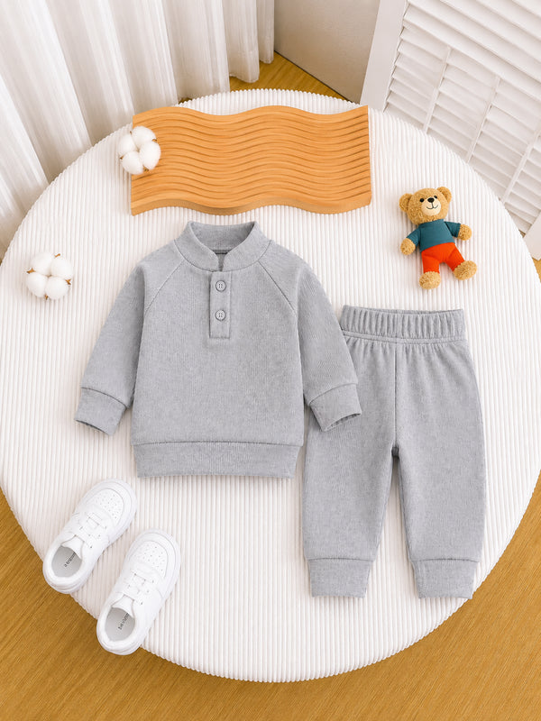 Ribbed Mockneck Set (RM-012)