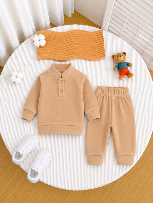 Ribbed Mockneck Set (RM-013)