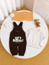 Let's Roll Printed 2 Pcs Dungaree Set