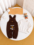 Little Astronaut Printed 2 Pcs Dungaree Set