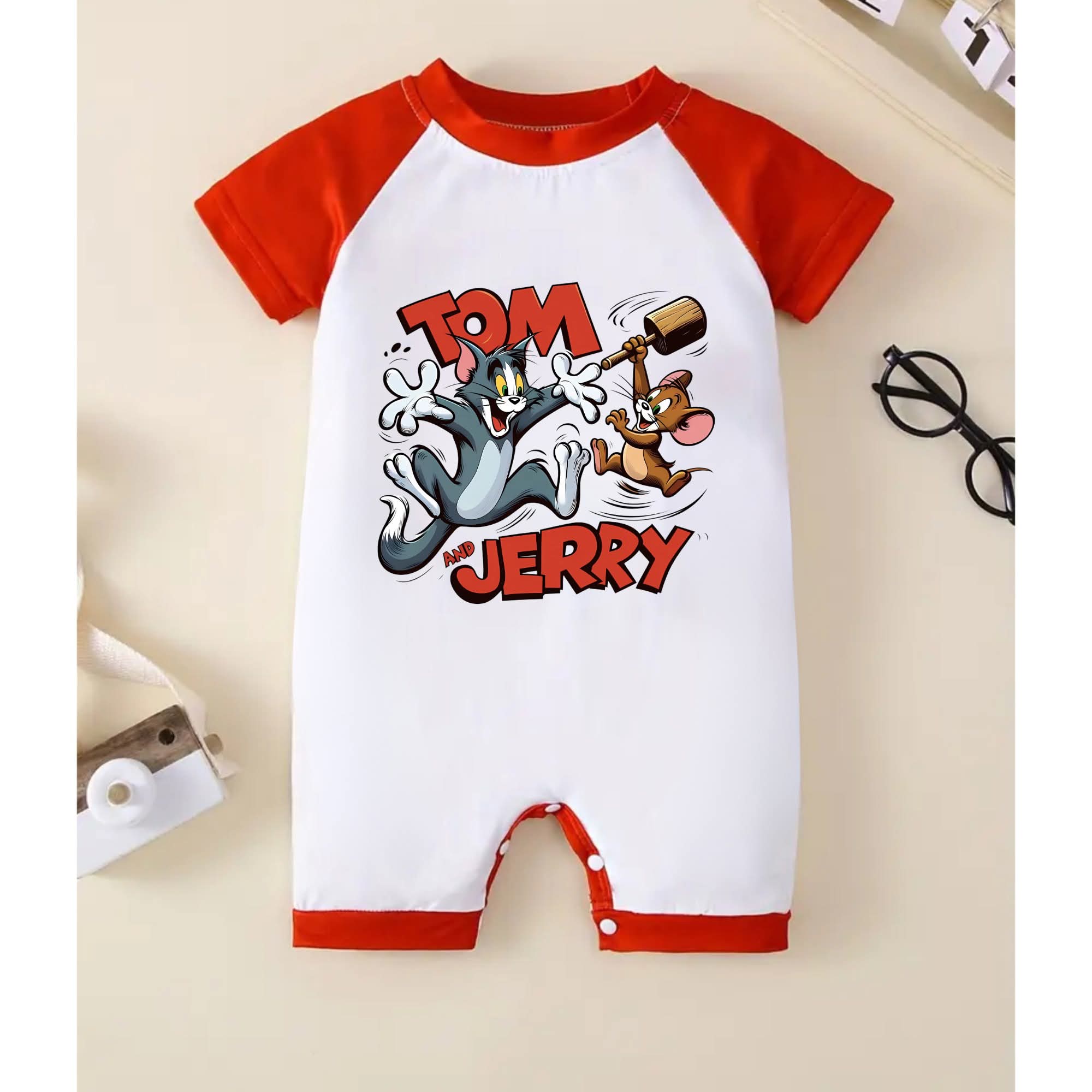 Tom & Jerry printed romper