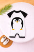 Penguin Printed Black & White Romper