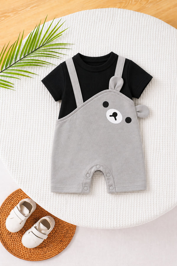 Moody Bear Cut & Sew Romper | Twinkle Tods