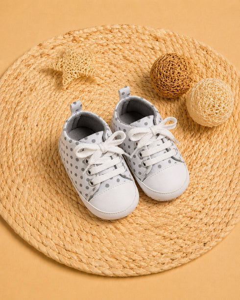 Cloudy Dot Baby Sneakers
