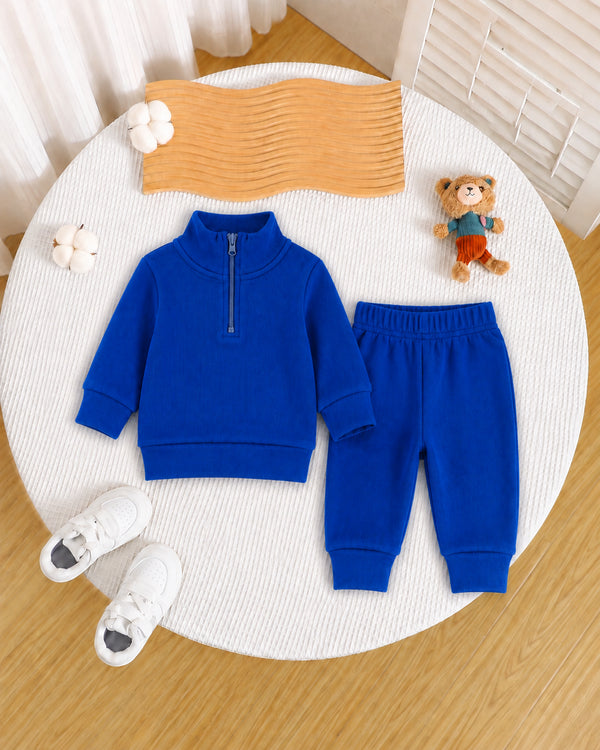Ribbed HalfZipper Set (M-011)