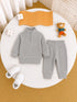 Ribbed HalfZipper Set (M-013)