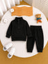 Ribbed HalfZipper Set (M-015)