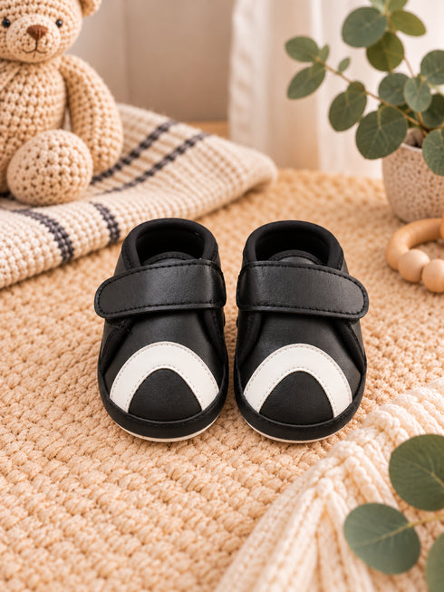 Monochrome Mini Velcro Baby Shoes