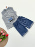 Hello Summer Henley Sando Set