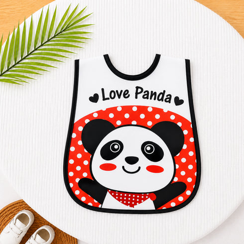 little panda baby waterproof bib
