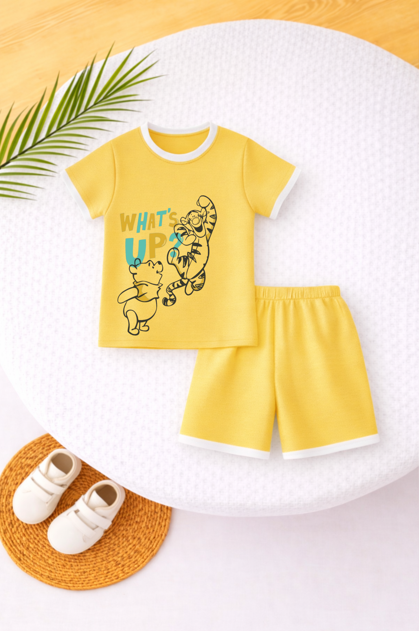 What's Up Printed Short Set