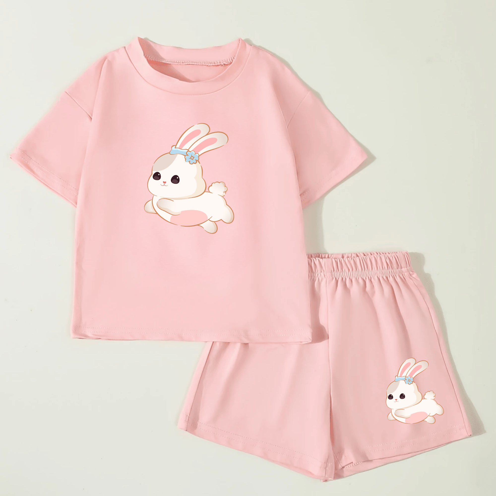Cute Bunny Printed Summer Set