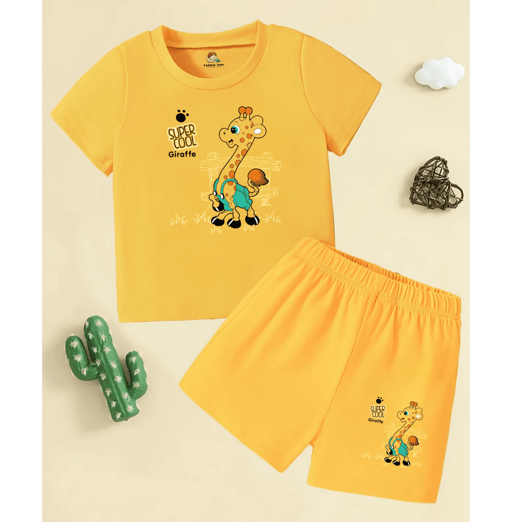 Super Cool Giraffe Yellow Summer Set