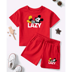 Lazy Mickey Printed Short Set