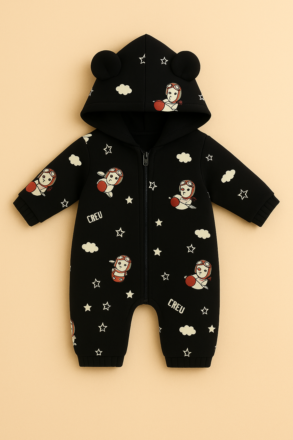 Cloud Rider Hooded Sleepsuit