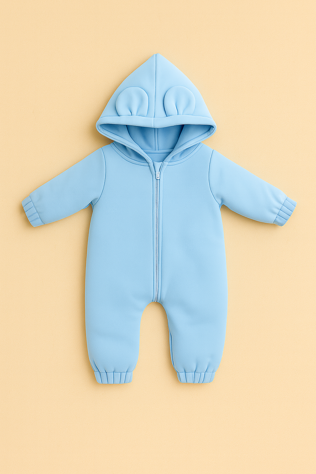Sky Blue Hooded Sleepsuit