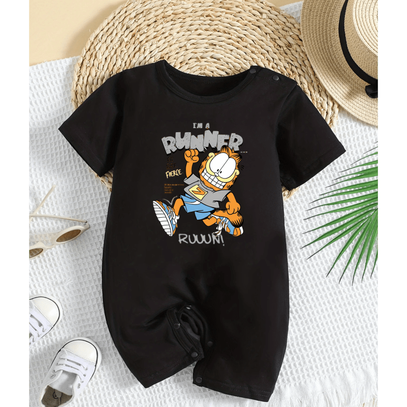 Cartoon Runner Printed Romper