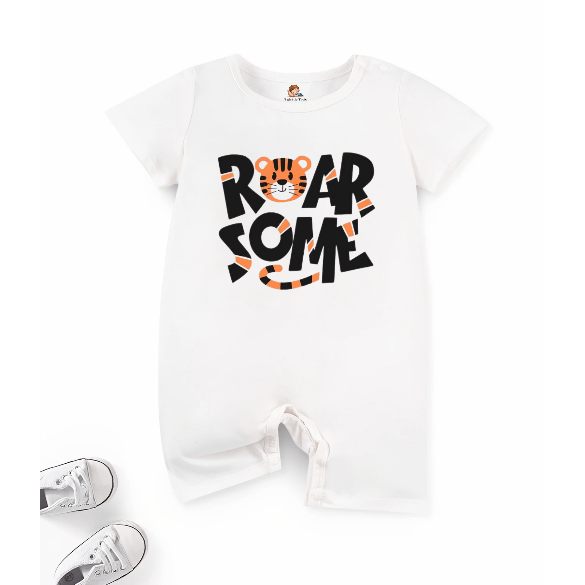 Roarsome Tiger Printed Romper