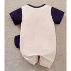 Elephant Printed Romper (Fawn)
