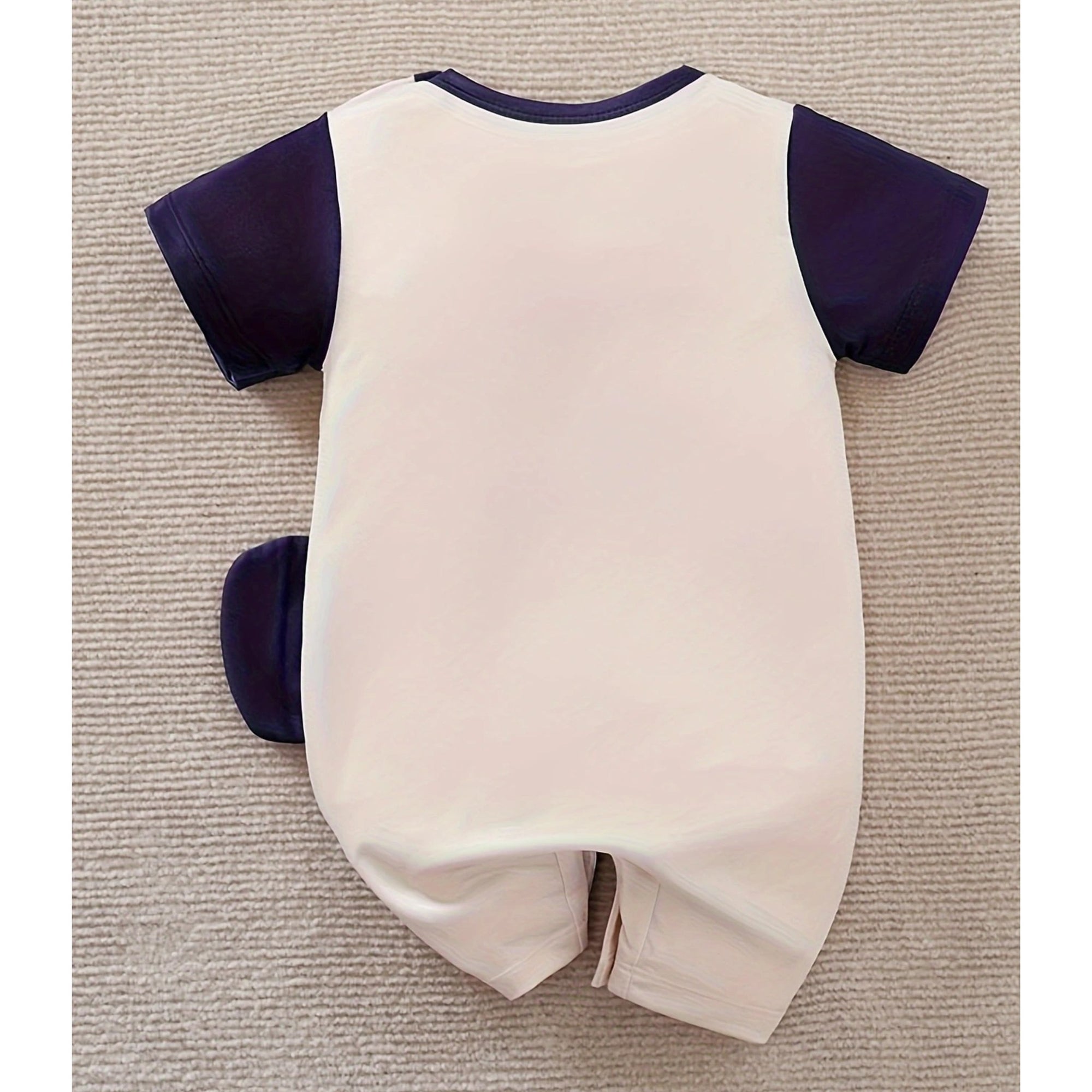 Elephant Printed Romper (Fawn)