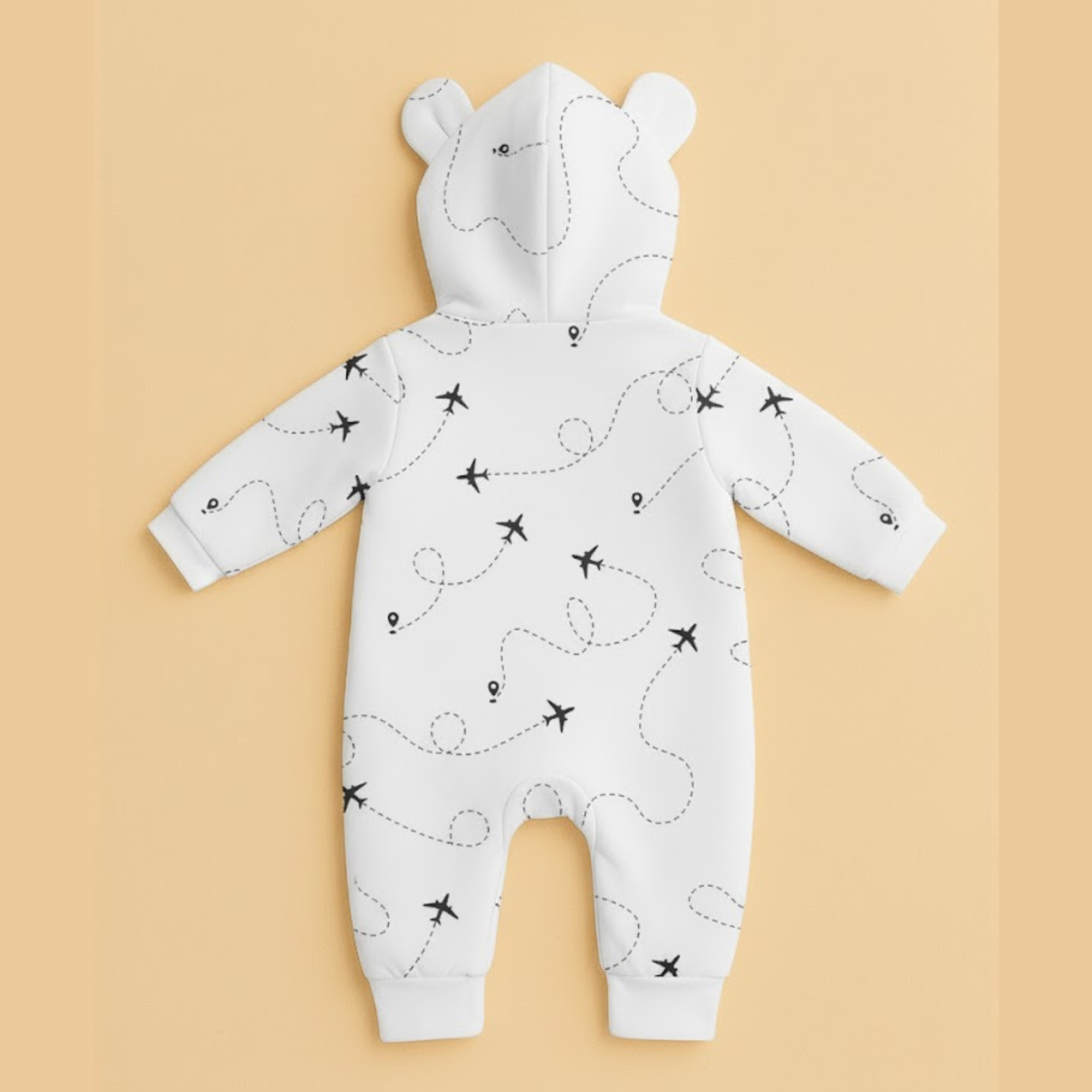 Tiny Traveler Hooded Sleepsuit