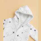 Tiny Traveler Hooded Sleepsuit