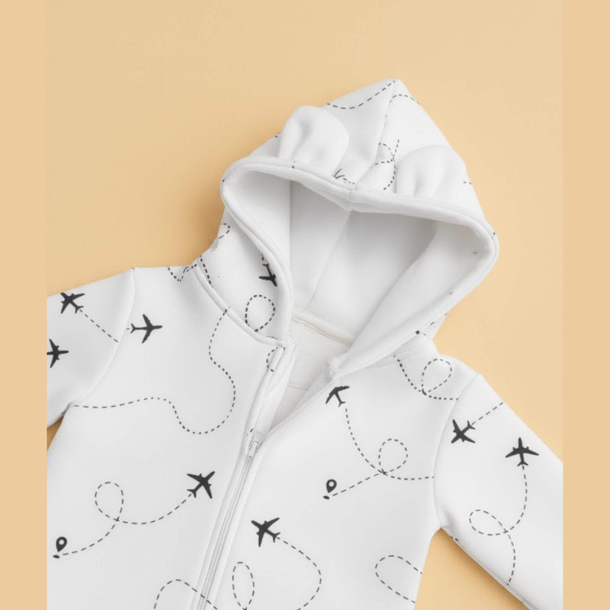 Tiny Traveler Hooded Sleepsuit