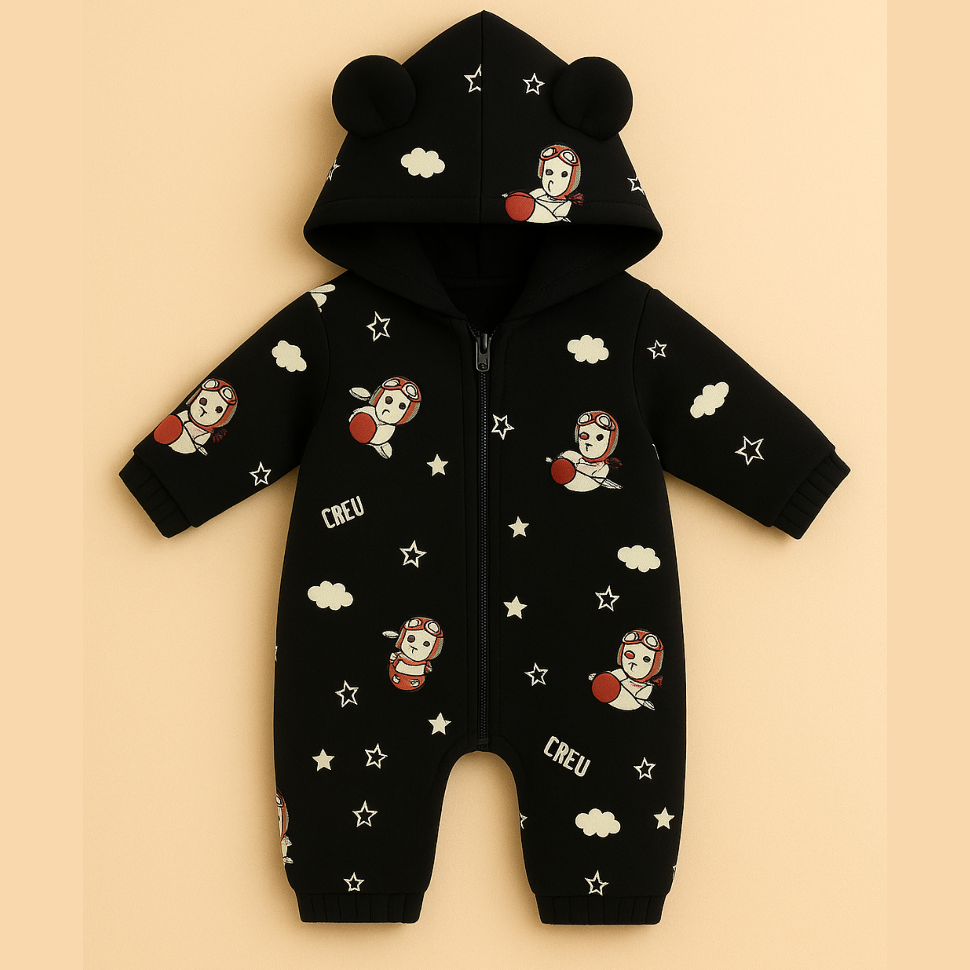 Cloud Rider Hooded Sleepsuit