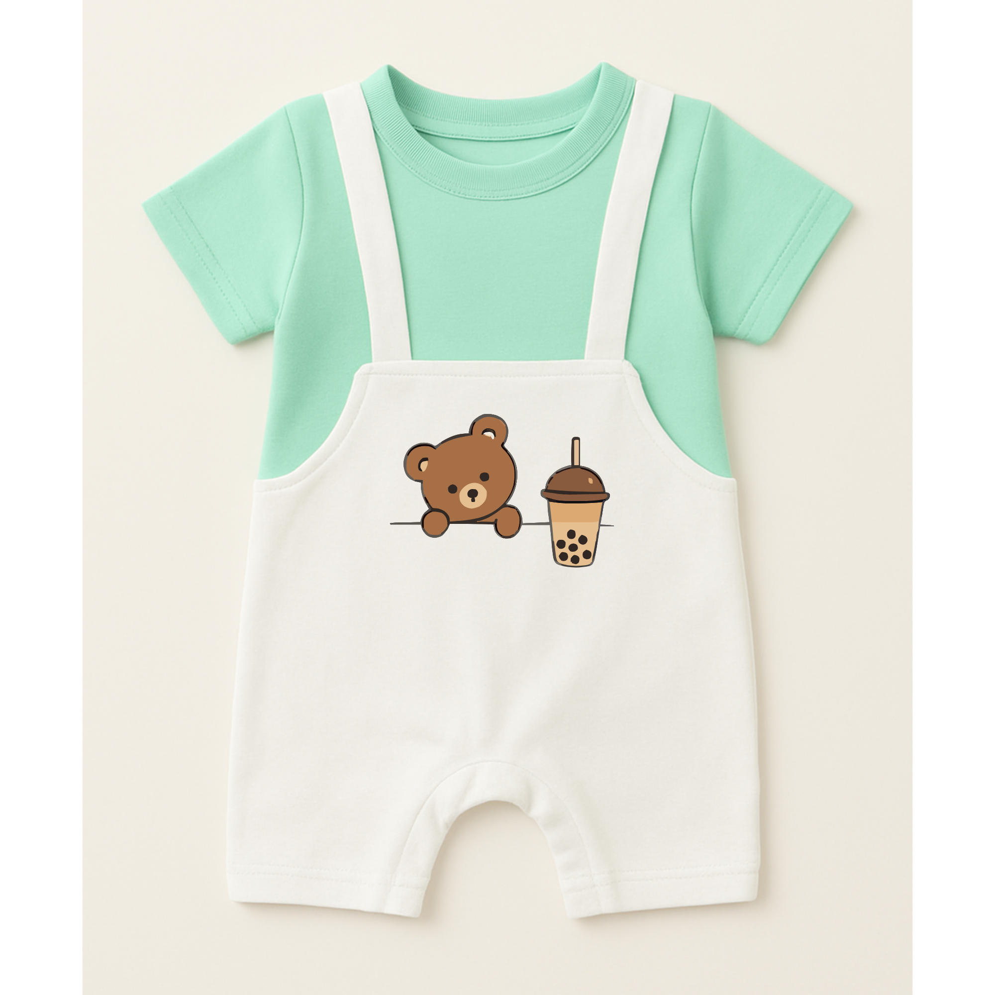 Bear Dungaree Romper