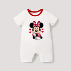 Minnie Mouse Baby Romper (White & Red)