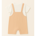 Best Friend Dungaree Romper (Peach)