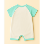 Penguin Printed Romper (Mint & White)