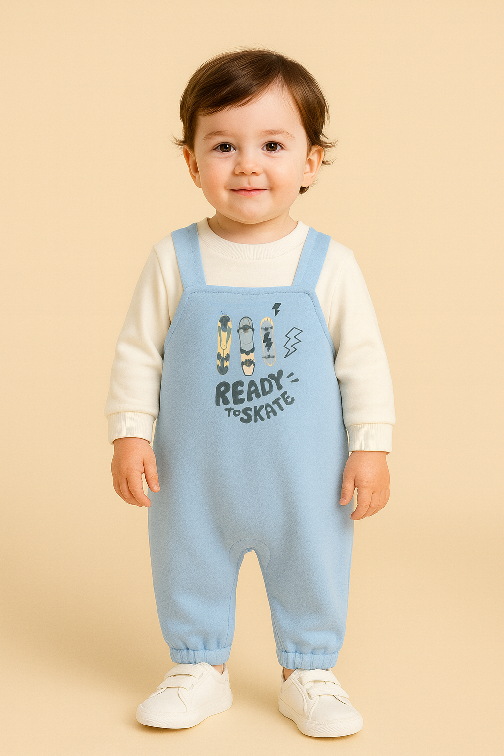 Ready to Skate Winter Dungaree Romper