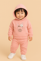 Floral Bunny Hoodie Set