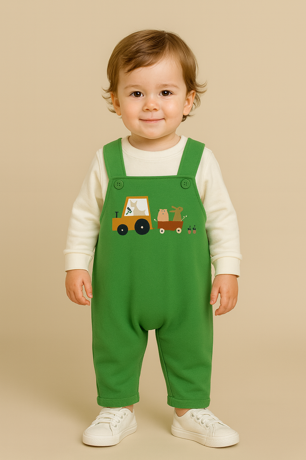 Farm Work Winter Dungaree Romper