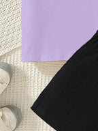 Lilac Panda Short Set