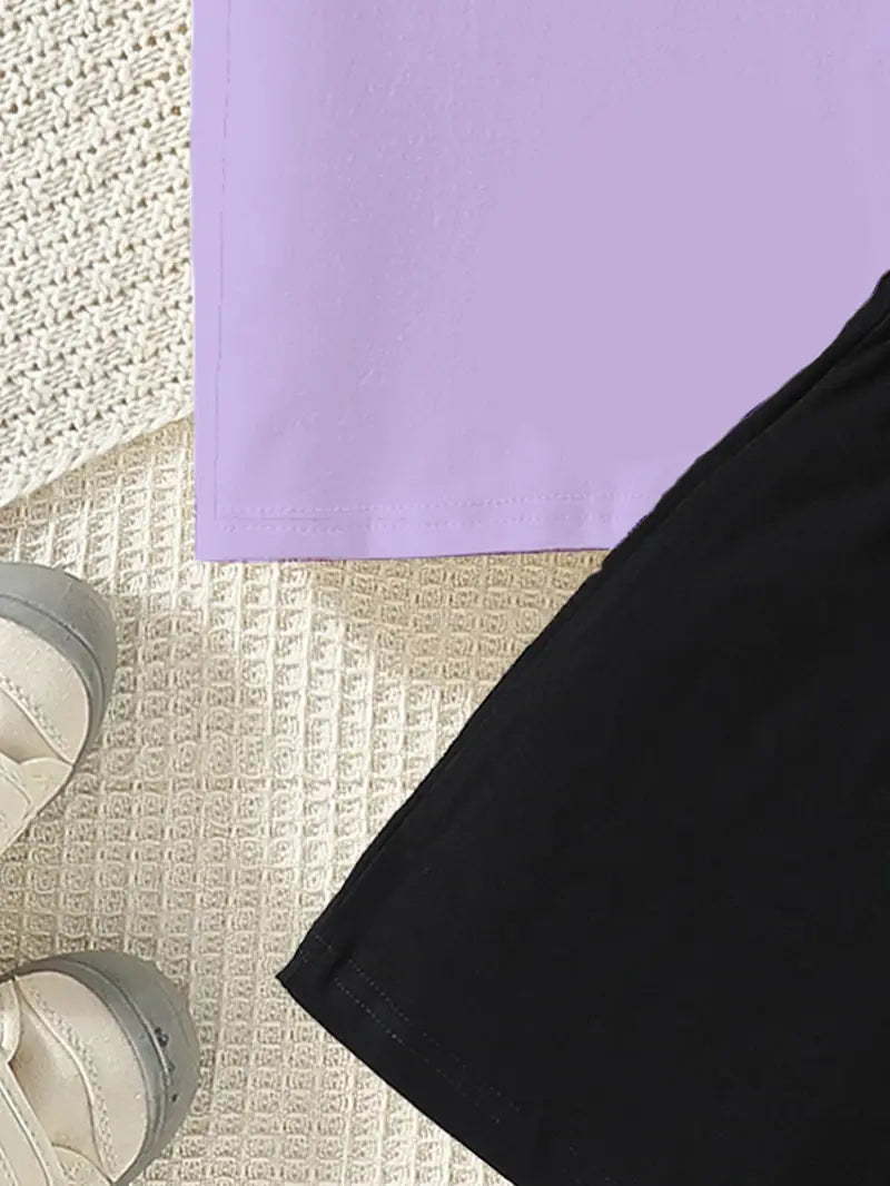 Lilac Panda Short Set